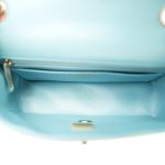 24P Multi Color Pearly Lambskin Quilted Mini Rectangular Flap Light Gold Hardware - Image 10