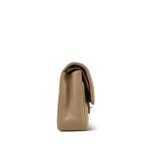 22A Dark Beige Caviar Quilted Medium Classic Flap Light Gold Hardware - Image 7