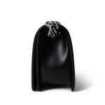Black Caviar Quilted Boy Bag Old Medium Ruthenium Hardware - Image 3