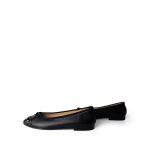 10B Black Lambskin Patent Cap Toe CC Ballerina Flats Size 40 - Image 3