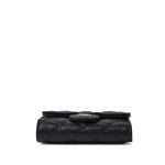 21K Black Caviar Quilted Classic Flap Key Holder SHW - Image 9
