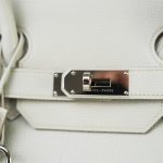 Shoulder Birkin 42 Gris Perle Clemence Palladium Plated [O] Stamp - Image 16