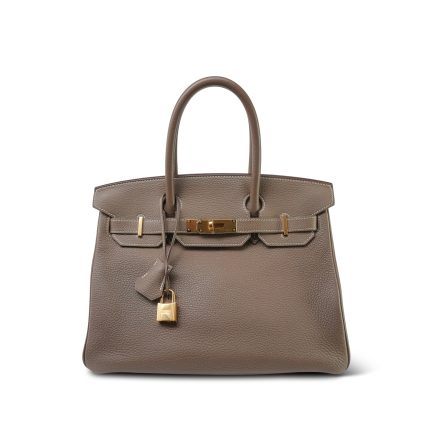 Birkin 30 Etoupe Togo Gold Plated A Stamp