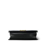 Black Gold Python Lambskin Old Medium Boy Bag Aged Gold Hardware - Image 7