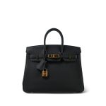 Birkin 25 Noir Togo Gold Plated Z Stamp