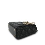 Mini Lady Dior Bag Black Lambskin Cannage - Image 16