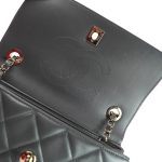 Grey Lambskin Quilted Trendy CC Small Light Gold Hardware - Image 15