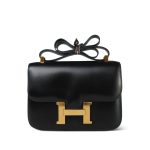 Constance 23 Black Box Calfskin Gold Plated G Square Stamp