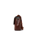 Vintage Brown Lambskin Quilted Single Flap Medium Tortoiseshell Hardware - Image 2