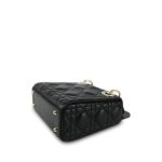 Mini Lady Dior Bag Black Lambskin Cannage - Image 15