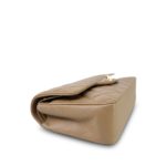 22A Dark Beige Caviar Quilted Medium Classic Flap Light Gold Hardware - Image 16
