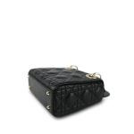 Mini Lady Dior Bag Black Lambskin Cannage - Image 14