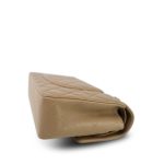 22A Dark Beige Caviar Quilted Medium Classic Flap Light Gold Hardware - Image 11