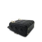 Mini Lady Dior Bag Black Lambskin Cannage - Image 13