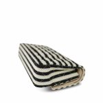 Ivory/Black Striped Coco Sailor Pearl Classic Flap GHW - Image 15