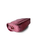 24C Shiny Pink Calfskin Quilted Flap Bag & Coin Purse - Image 6