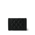 Black Boy Flap Cardholder Aged Gold Hardware - Image 3