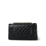 Black Caviar Quilted Medium Classic Flap GHW - Image 3