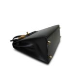 Vintage Kelly Sellier 28 Black Box Calfskin Gold Plated (Y) Stamp - Image 19