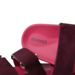 Chypre Sandals Rouge Marsala Suede Goatskin Size 36 - Image 7