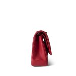 19B Red Caviar Quilted Medium Classic Flap Light Gold Hardware - Image 4