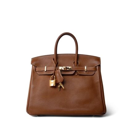 Birkin 25 Fauve Barenia Gold Plated Z Stamp