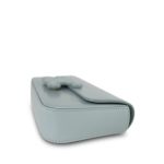 Celine Ice Blue Shiny Calfskin Claude Chain Shoulder Bag Light Gold Hardware - Image 3