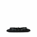 Black Lambskin Quilted CC Printed Envelope Flap Bag Clutch With Chain SHW - Image 5