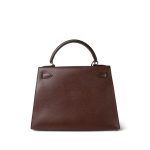 Kelly Sellier 28 Brown Courchevel Gold Plated (V) Stamp - Image 13