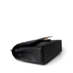Black Caviar Quilted Classic Flap Medium Gold Hardware - Image 13