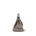 Birkin 25 Gris Asphalt Taurillon Novillo Palladium Plated Y Stamp - Image 15