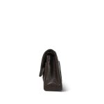 Brown Lambskin Quilted Classic Flap Medium Gold Hardware - Image 2