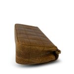 Beige Lizard Mini Rectangular Flap Aged Gold Hardware - Image 9