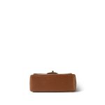 Brown/Caramel Lambskin Quilted Mini Square Flap Gold Hardware - Image 2
