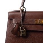 Kelly Sellier 28 Havana/ Brown Courchevel Gold Plated [E] Stamp - Image 2