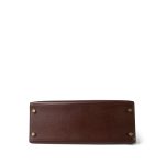 Kelly Sellier 28 Brown Courchevel Gold Plated (V) Stamp - Image 15