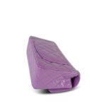 20C Purple Patent Quilted Mini Rectangular Flap Light Gold Hardware - Image 4