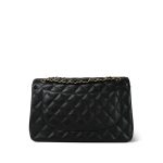 Black Caviar Quilted Classic Flap Jumbo Gold Hardware - Image 3