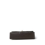 Brown Lambskin Quilted Classic Flap Medium Gold Hardware - Image 5