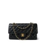 Black Caviar Quilted Medium Classic Flap GHW - Image 10