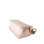 Light Pink Boy Bag Small Caviar Quilted Light Gold Hardware - Image 5