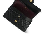 Black Caviar Quilted Medium Classic Flap GHW - Image 12