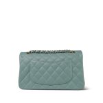 Dark Green Caviar Quilted Classic Flap Medium LGHW - Image 3