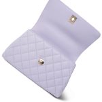 21K Lilac Caviar Quilted Small Coco Handle LGHW - Image 11