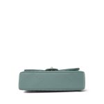 Dark Green Caviar Quilted Classic Flap Medium LGHW - Image 5
