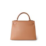 Kelly 28 Sellier Naturel Courchevel Gold Plated [A] Stamp - Image 6