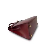 Kelly 28 Rouge H Box Calfskin Gold Plated Z Circle Stamp - Image 15