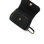 Black Caviar Quilted Business Affinity Flap Light Gold Hardware - Image 13