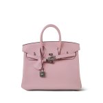 Birkin 25 Rose Sakura Swift Palladium Plated D Stamp - Image 9