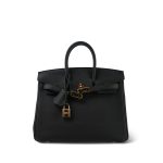 Birkin 25 Noir Togo Gold Plated Z Stamp - Image 2